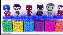 Marvel DC Comics Spiderman Play-Doh Dippin Dots Surprise Eggs Episodes Learn Colors!