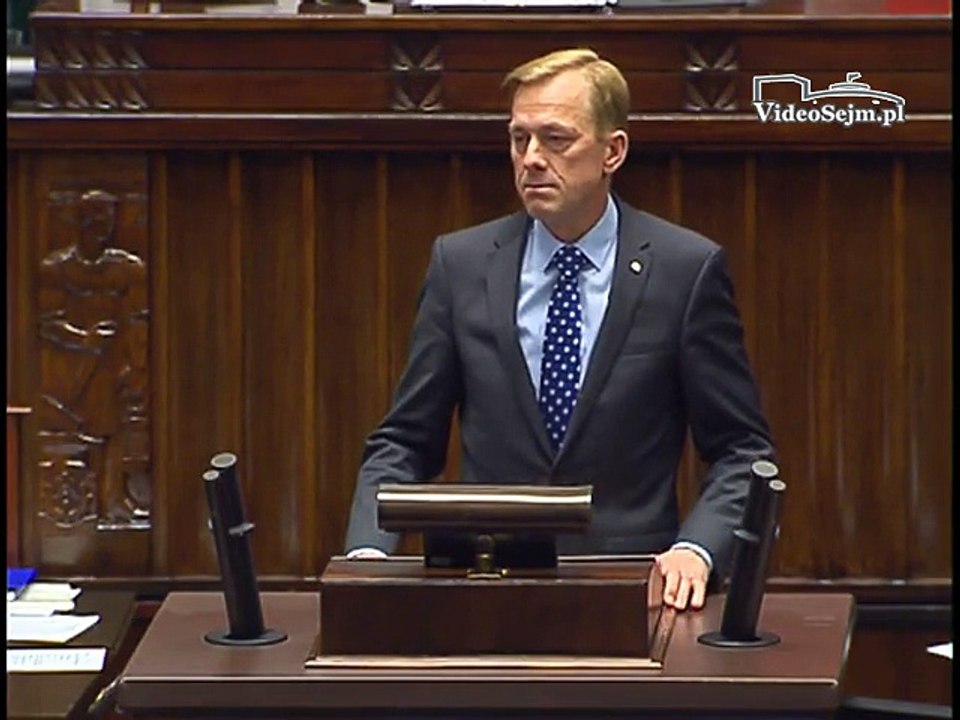 Poseł Paweł Suski - Wystąpienie z dnia 15 listopada 2016 roku.