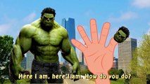 Finger Family | Hulk Vs Red Hulk Cartoons | Finger Family Nursery Rhymes | Superhero song