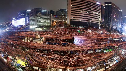 کره جنوبی؛ مطالبه استعفای رئیس جمهوری در راهپیمایی میلیونی سئول