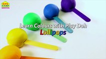 Learn Colors with Play Doh Lollipops Surprises - Surprise Toys for Children Inside - KC Unboxing