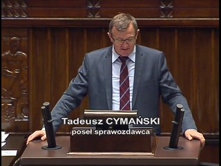 Poseł Tadeusz Cymański - Wystąpienie z dnia 15 listopada 2016 roku.