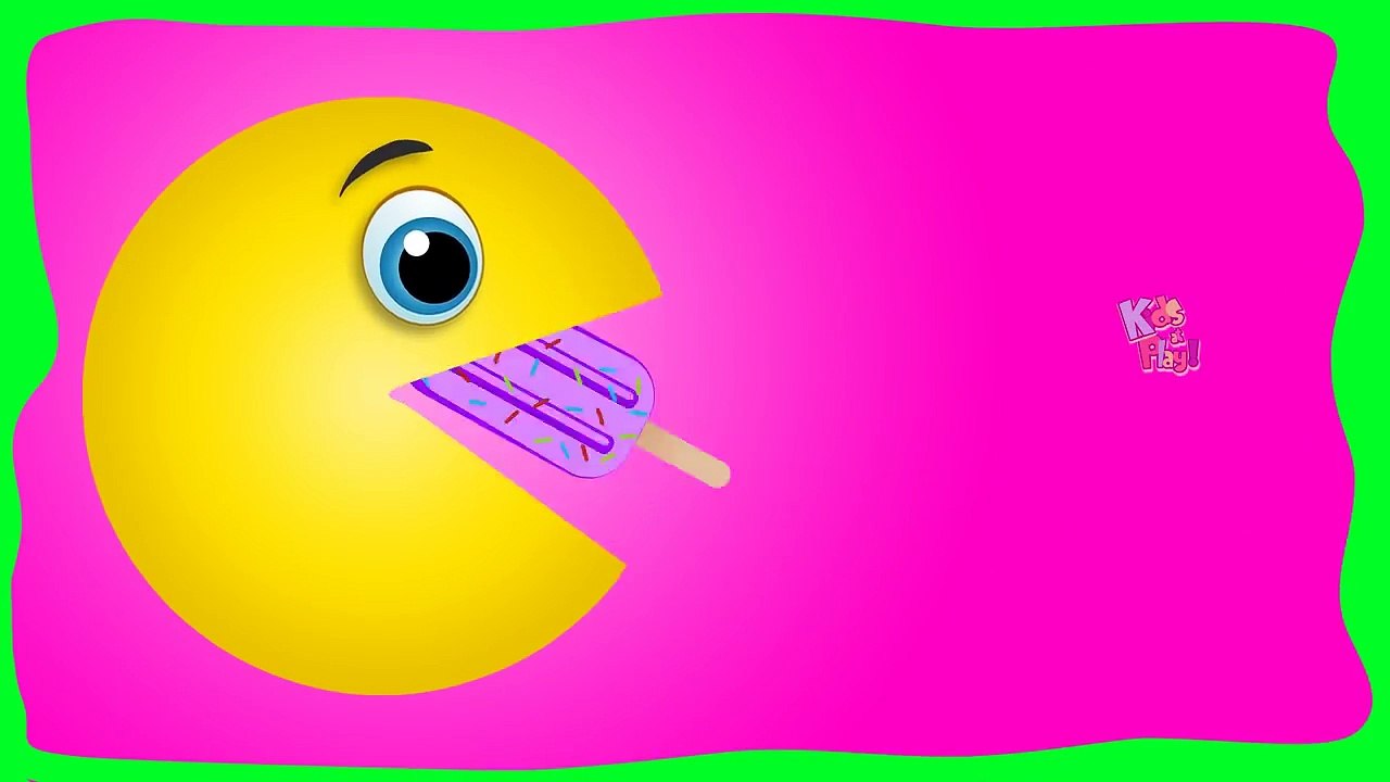 Fun Learning Colours with Pacman - Play Dough IceCream - Packman Funny Learn Videos For Kids #Funny