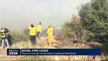 Israel : fires burn through communities in Israel and West Bank
