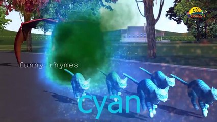 Dragon Learn colors | lesson with 3d animals sounds | Nursery children learning colors