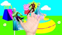 The Finger Family collection Spiderman Frozen Elsa Peppa pig Lollipop Nursery Rhymes Lyrics and more