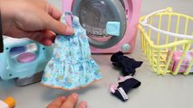 Washing machine & Baby Doll Pee Diaper Change Clothes Toys YouTube