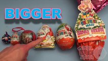 Surprise Eggs Learn Sizes from Smallest to Biggest with Sock Monkey Nesting Eggs, Christmas Edition