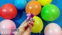 Learn Colours with Surprise Balloons! Opening Balloons with Peppa Pig Spongebob Toys! Lesson 4