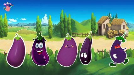 Finger Family Eggplant Finger Family | 3D Animation Finger Family Rhymes | Children Nursery Songs