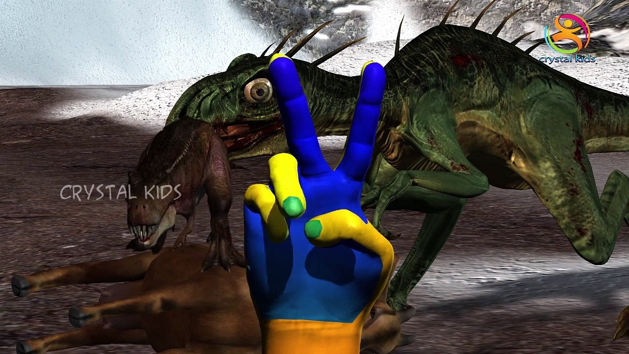 Dinosaurs 3d Finger Family Cartoon Animals Nursery Children Educational Rhymes