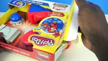 DIY How To Make Play Doh Spiderman SuperHero Rainbow Web Modelling Clay Learn Colors - Mighty Toys