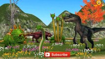 3D Wild Animals Compilation | Dinosaur King Kong Lion Tiger Finger Family Nursery Rhymes for Kids