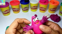 Learn Colours With PLAY DOH! How to Make Patrick and Spongebob With Playdough
