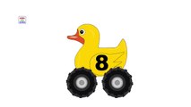 Rubber Duck Monster Trucks Teaching Numbers 1 to 10 | Learning Numbers for Toddlers