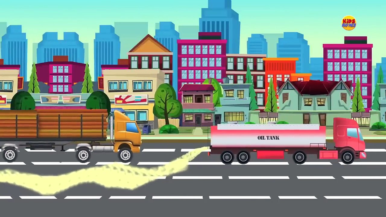 Big Trucks | Scary school bus | Garbage truck | Scary Lorry truck | Monster Truck