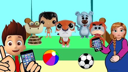 New Five Little Monkeys Kids Song | Jungle Book Baloo Baby Nursery Kids Cartoon Episode #Animation