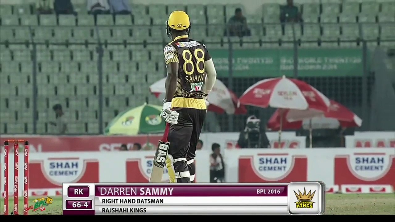 BPL 2016 Match 28 || Darren Sammy's electrifying 71* off 34 balls ||