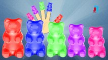JELLY GUMMY BEAR Finger Family Cartoon Animation Nursery Rhymes For Children