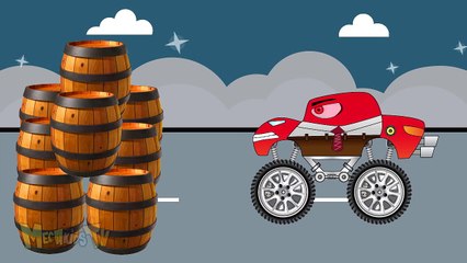 Inside Out Pixar Truck - Monster Trucks For Children - Kids Video