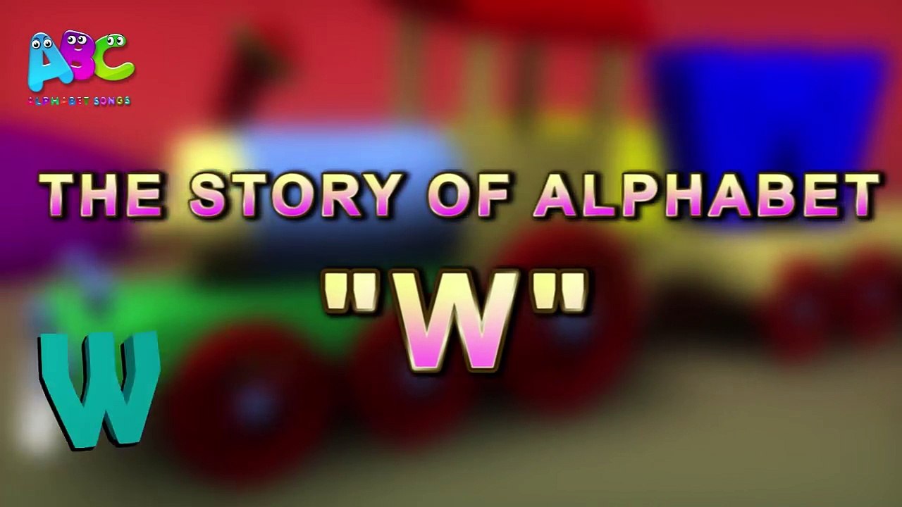 Letter W Song for Children | 3D Animation Nursery Rhymes | English Alphabet Songs for Children |