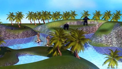 3D Animated Gorilla Finger Family Rhymes | Top Viewed Gorilla Finger Family Rhymes