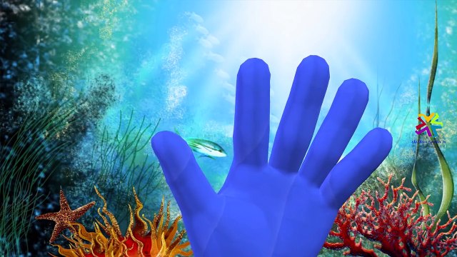Sea Animals Dolphin Finger Family Nursery Rhymes | Sharks Whale Octopus Finger Family Collection