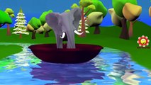 Elephant Finger Family Nursery Rhymes And Row Row Row Your Boat Children Nursery Rhymes