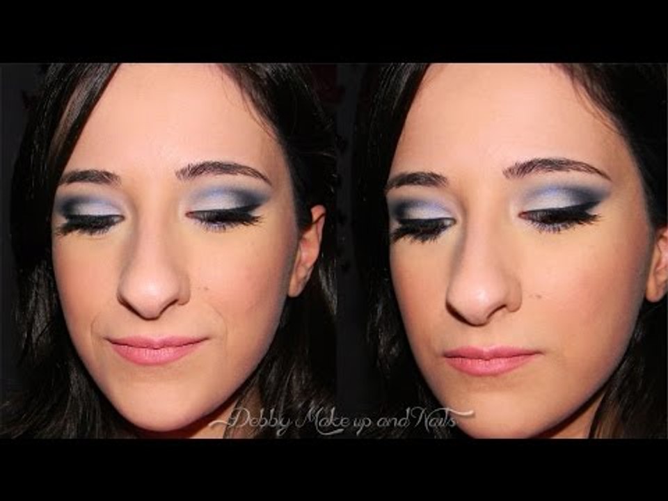 Blu Navy and Glitter - Make up tutorial