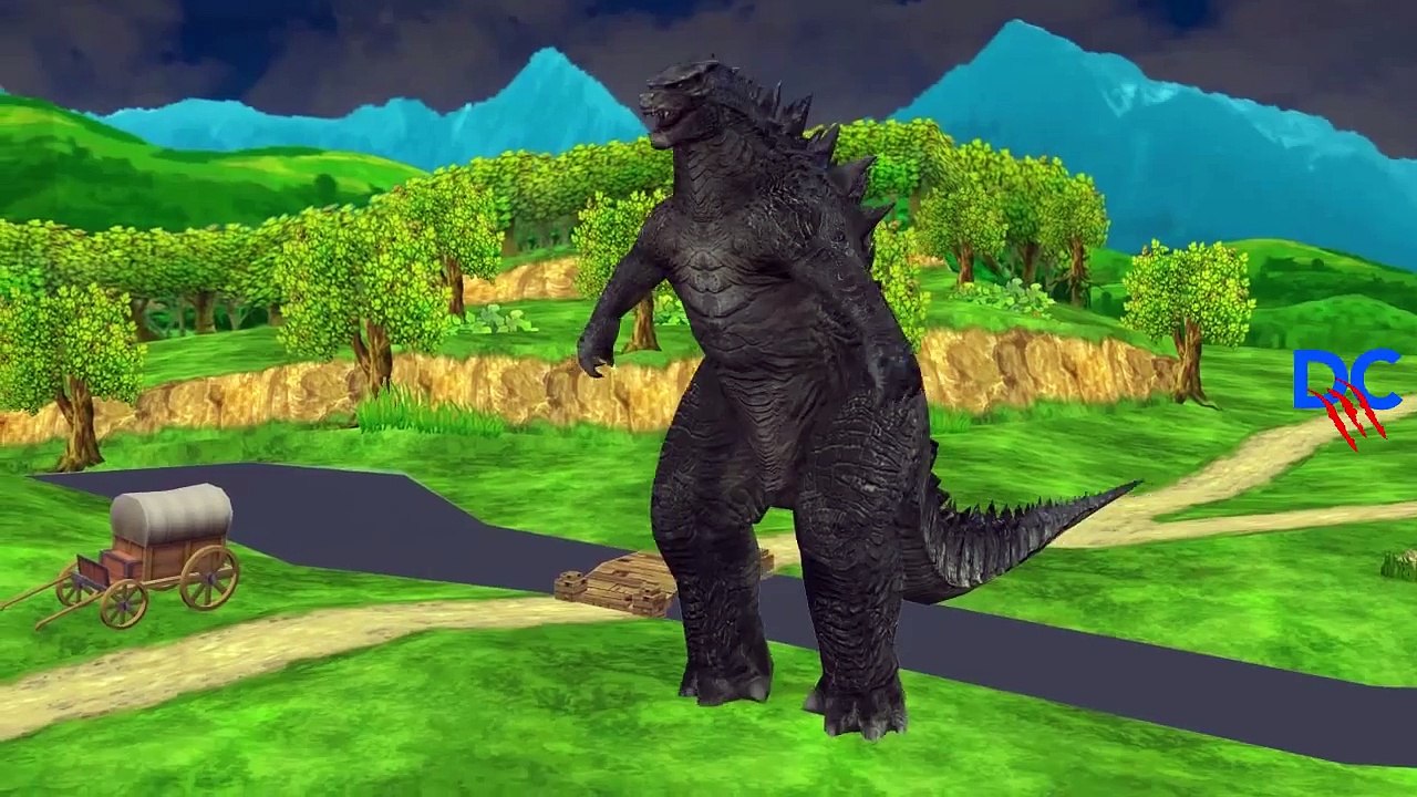 Finger Family Nursery Rhymes for Children Godzilla | Dinosaurs Cartoons Finger Family Rhymes