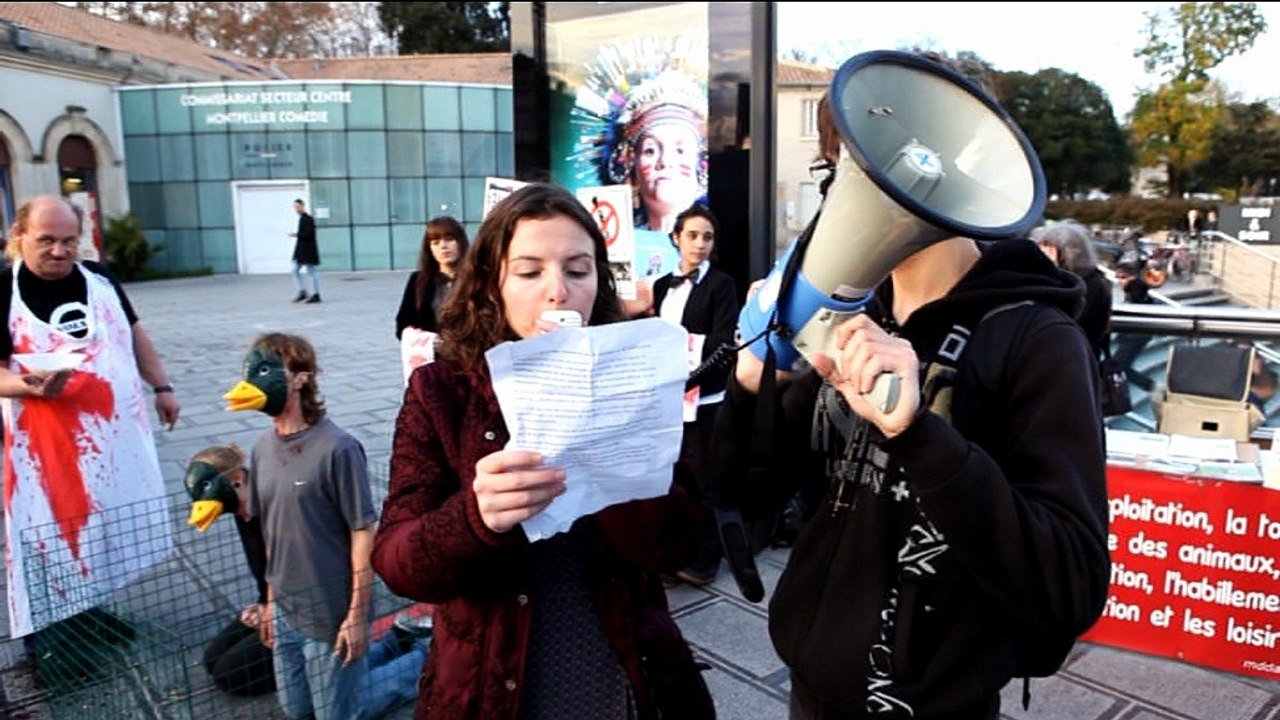 TVCAPU-association L214 à montpellier.