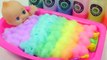 Baby Doll Bath Time Bubble Kinetic Sand Play Doh Toy Surprise Eggs Learn Colors #1