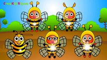 Finger Family Honey Bee Family Nursery Rhyme | Honey Bee Finger Family Songs Rhymes