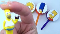 Lollipop Play Doh Clay Rainbow Learn Colors Surprise Toys Simpsons Collection Disney Pixar