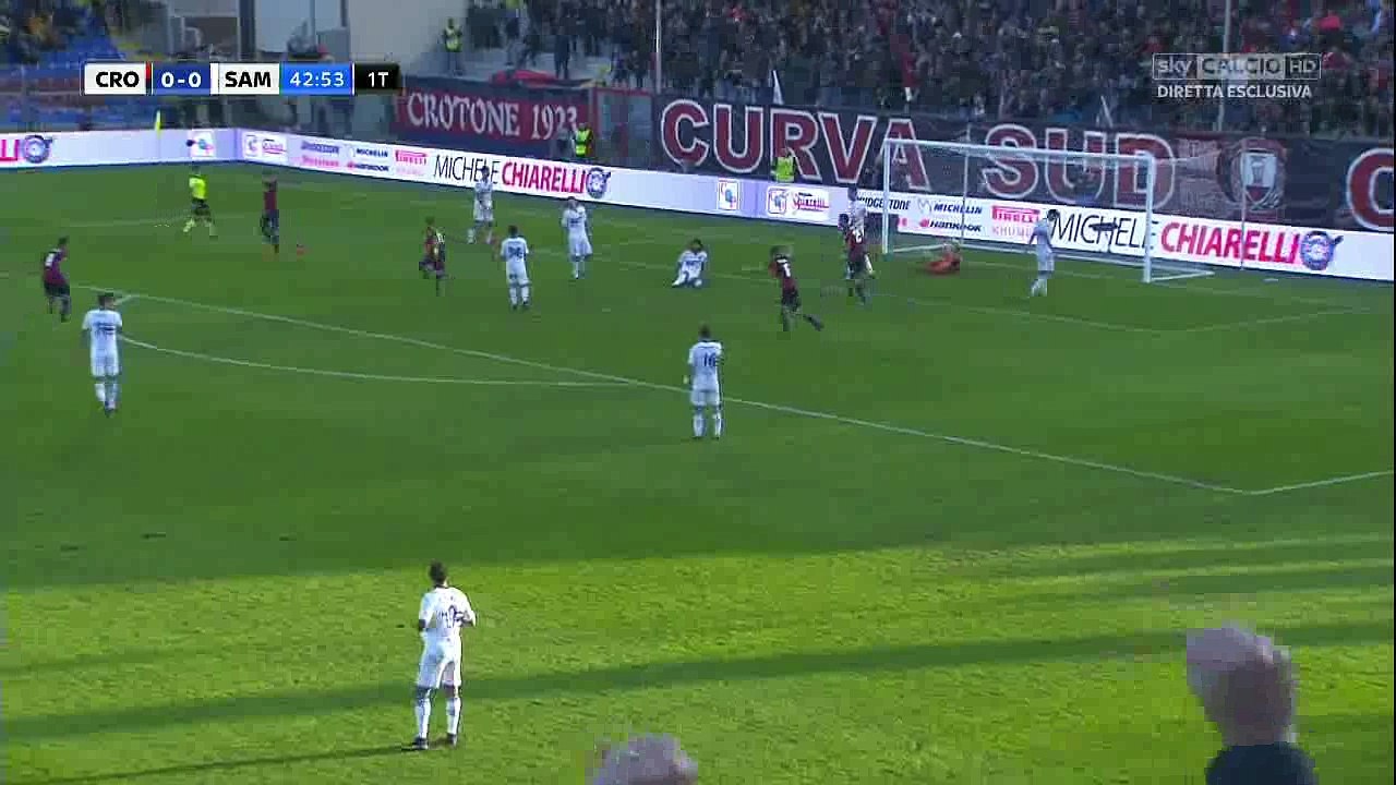 Diego Falcinelli Goal HD - Crotone 1-0 Sampdoria - 27.11.2016
