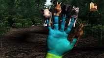 Pig Dog Finger family nursery 3d English rhymes | Funny Animals Finger Family kis songs