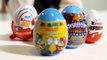 Four Surprise Eggs Kinder Surprise Joy Super Mario and Skylander Giants The Smurfs