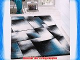 Designer Teppich Wohnzimmer Teppiche Kurzflor Meliert TÃ¼rkis Grau Creme Schwarz GrÃ¶sse:160x220