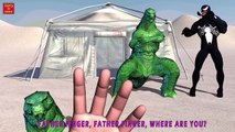 GODZILLA VS VENOM Finger Family | Nursery Rhymes for Children | 3D Animation