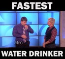 Fastest Water Drinker أسرع إنسان يشرب الماء
