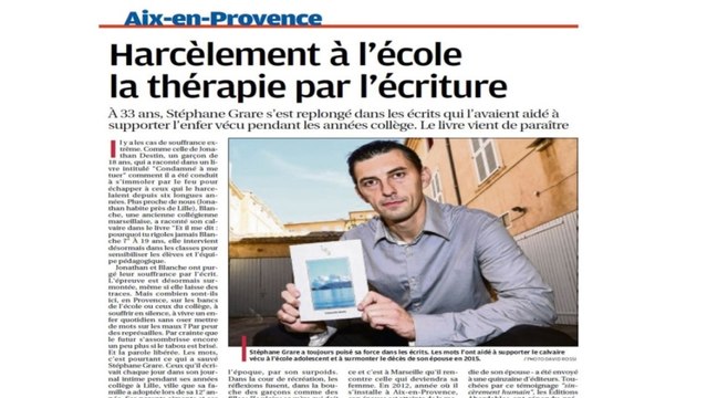 L'Aube De Ma Jeunesse De Stéphane Grare, Journal La Provence