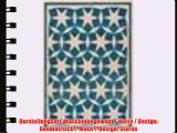 benuta Teppiche: Teppich Anis Blau 140x200 cm - schadstofffrei - 100% Polypropylen - Sterne