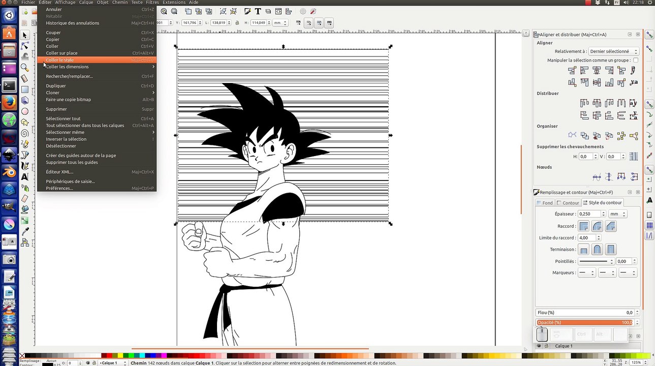 Tuto inkscape : effet manga E01