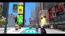 Nursery Rhymes Spiderman Batman Superhero & Colors Lightning McQueen (Songs for Children w/ Action)