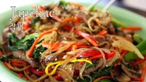 Japchae (Glass noodles stir-fried with vegetables)