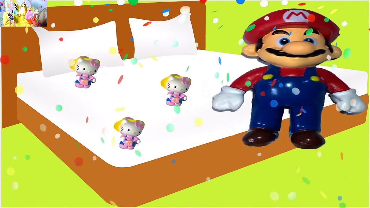 Hello Kitty Jumping on the bed Super Mario doctor Nursery Rhyme | Kids Song | Singing baby