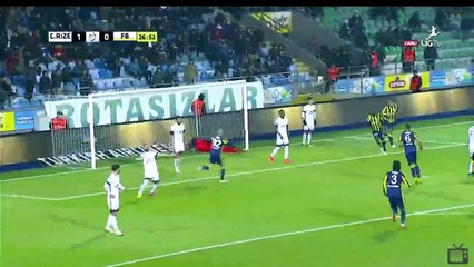 Moussa Sow Goal HD - Rizespor 1-1 Fenerbahce  - 27.11.2016