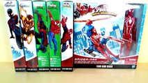 Spiderman with web copter, spider man armor suit, Spider man 2099, Iron Spider, Spiderman black suit