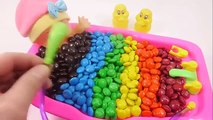 Learn Colors With Baby Doll Funny Bath - Surprise Chocolate Candy Rainbow Colors and Toys Disney