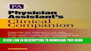 [READ] Mobi Physician Assistant s Clinical Companion (Springhouse Clinical Companion Series)